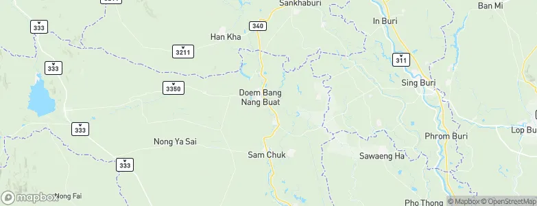 Doem Bang Nang Buat, Thailand Map