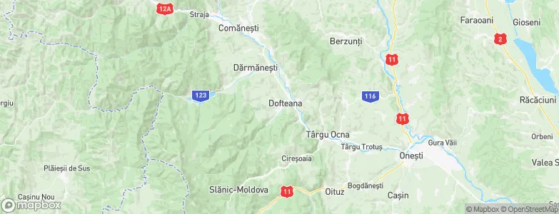 Dofteana, Romania Map
