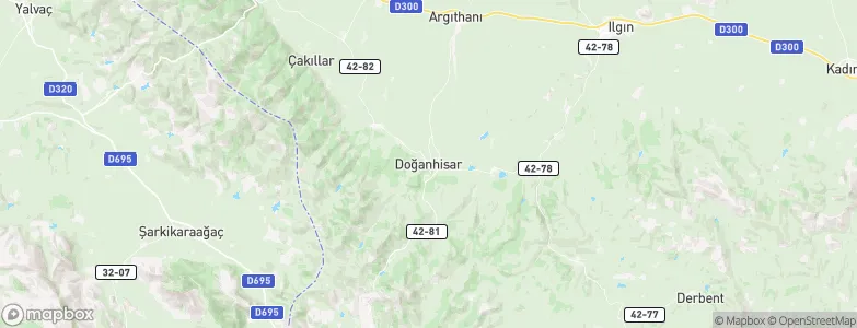 Doğanhisar, Turkey Map