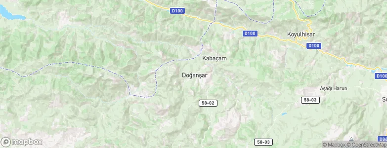 Doğanşar, Turkey Map