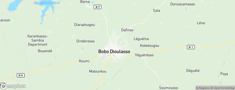 Dogona, Burkina Faso Map