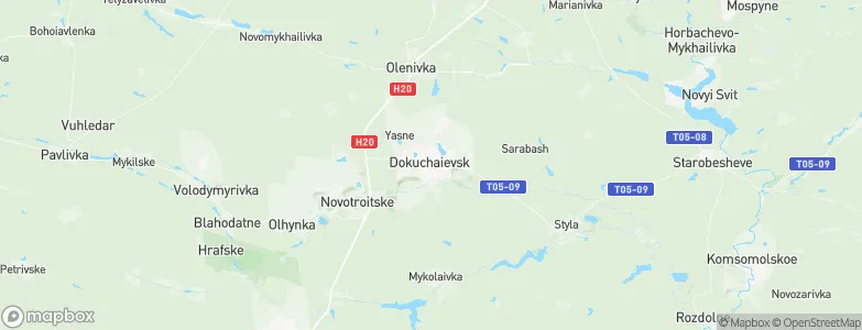 Dokuchayevsk, Ukraine Map
