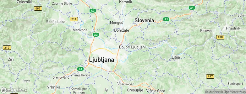 Dol pri Ljubljani, Slovenia Map