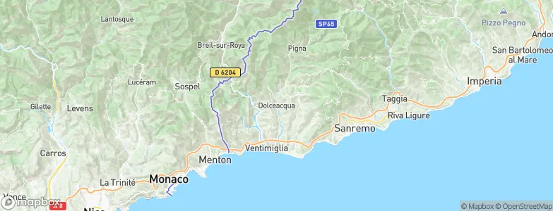 Dolceacqua, Italy Map