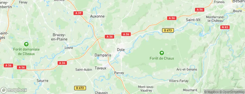 Dole, France Map