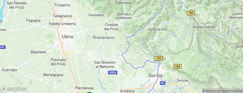 Dolegna del Collio, Italy Map