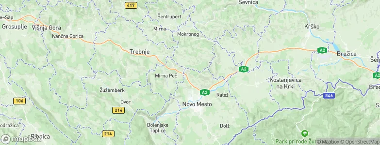Dolenje Karteljevo, Slovenia Map