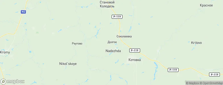 Dolgoye, Russia Map