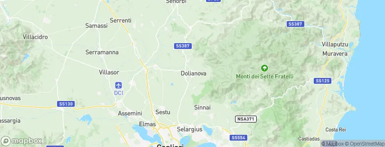 Dolianova, Italy Map