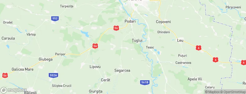 Dolj, Romania Map