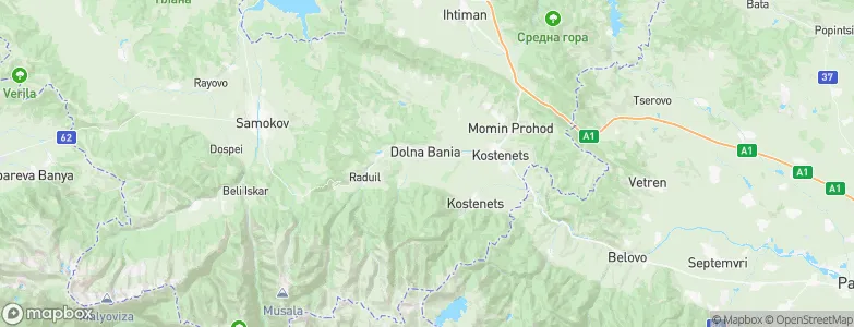 Dolna Banya, Bulgaria Map