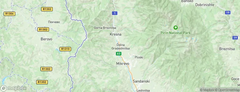 Dolna Gradeshnica, Bulgaria Map