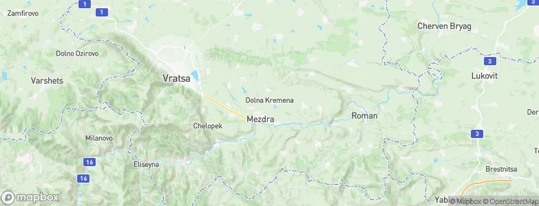 Dolna Kremena, Bulgaria Map