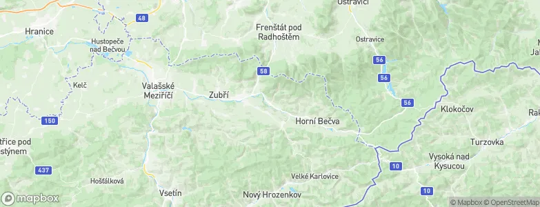 Dolní Bečva, Czechia Map