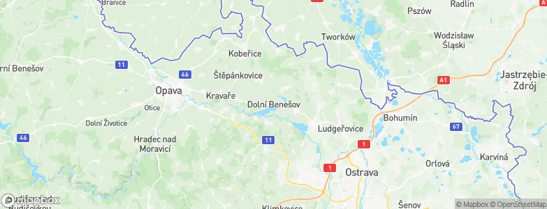 Dolní Benešov, Czechia Map
