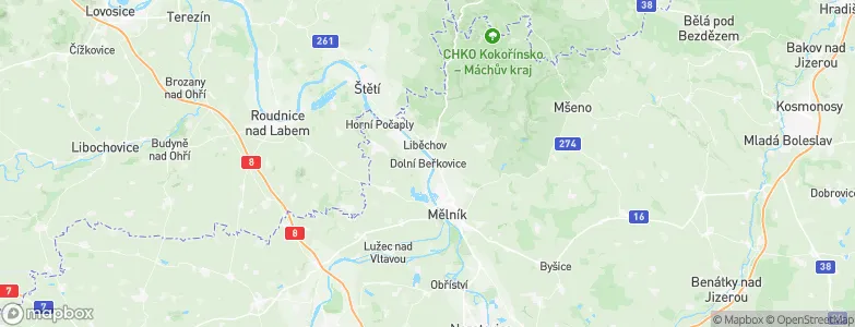 Dolní Beřkovice, Czechia Map