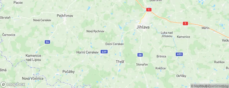 Dolní Cerekev, Czechia Map