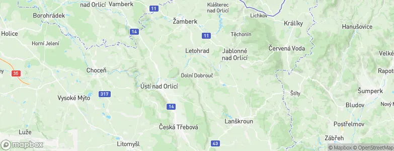 Dolní Dobrouč, Czechia Map