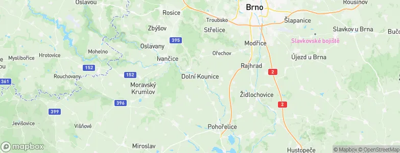 Dolní Kounice, Czechia Map