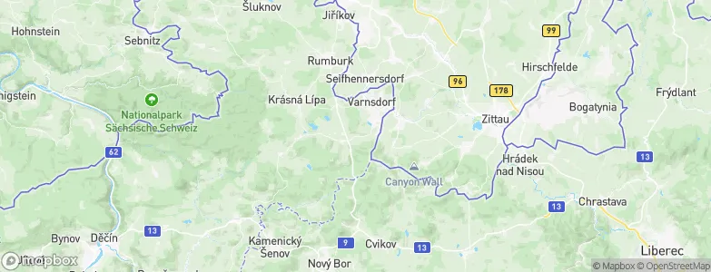 Dolní Podluží, Czechia Map