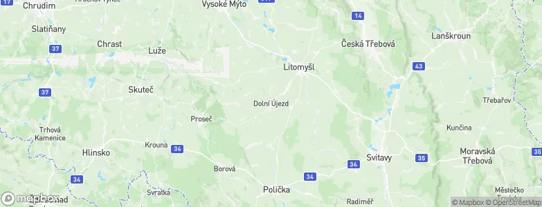 Dolní Újezd, Czechia Map