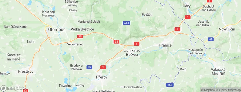 Dolní Újezd, Czechia Map