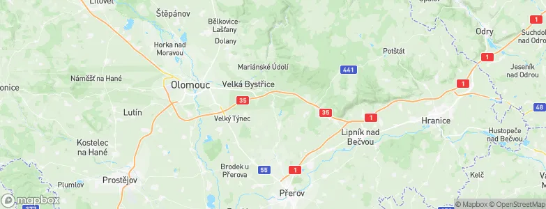 Doloplazy, Czechia Map