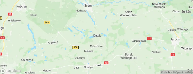Dolsk, Poland Map