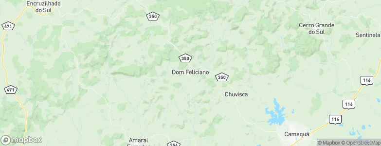 Dom Feliciano, Brazil Map