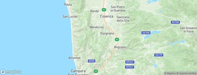 Domanico, Italy Map