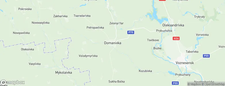 Domanivka, Ukraine Map