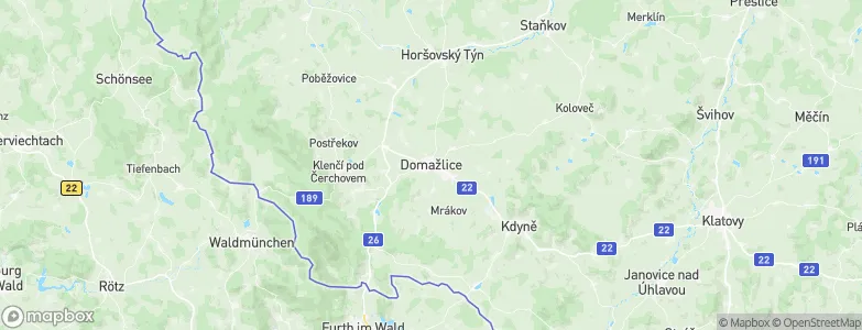 Domažlice, Czechia Map
