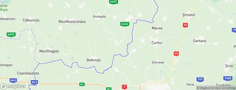 Dombegyház, Hungary Map
