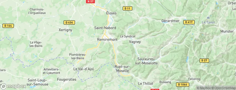Dommartin-lès-Remiremont, France Map