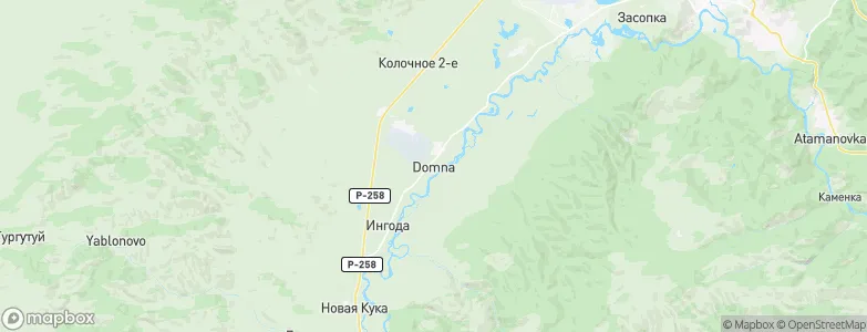 Domna, Russia Map