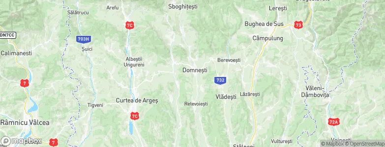 Domneşti, Romania Map