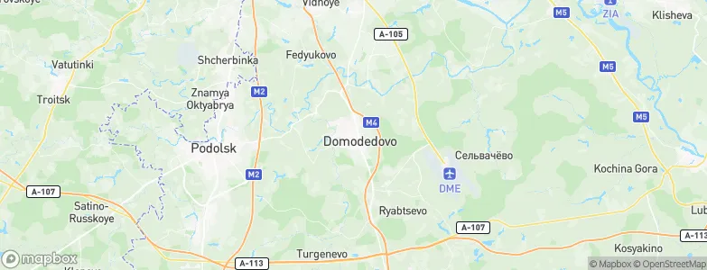 Domodedovo, Russia Map
