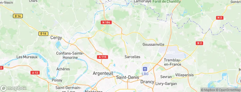Domont, France Map