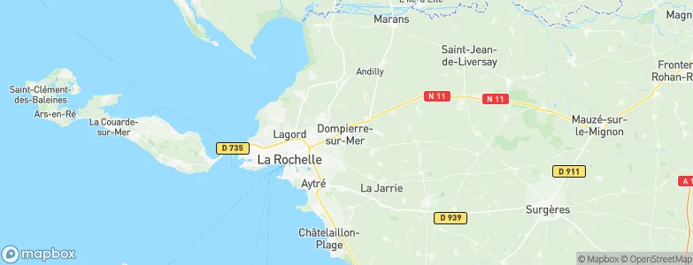 Dompierre-sur-Mer, France Map