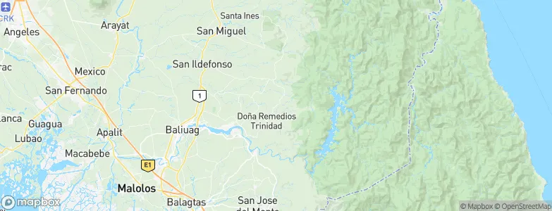 Doña Remedios Trinidad, Philippines Map