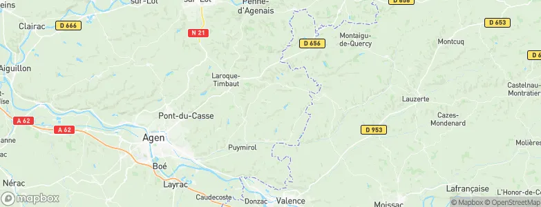 Dondas, France Map
