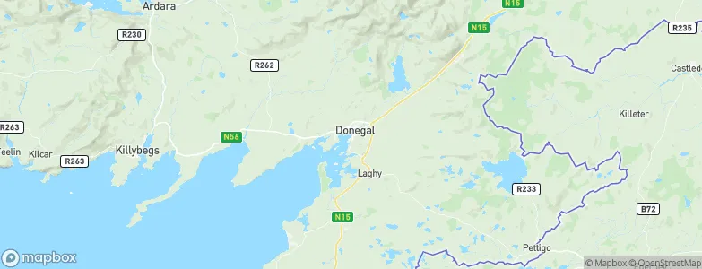 Donegal, Ireland Map