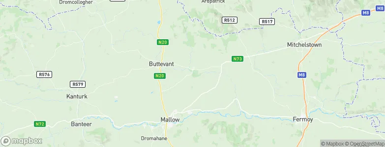 Doneraile, Ireland Map