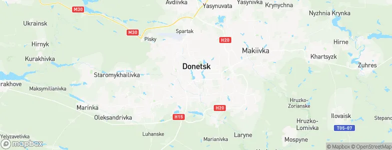 Donetsk, Ukraine Map
