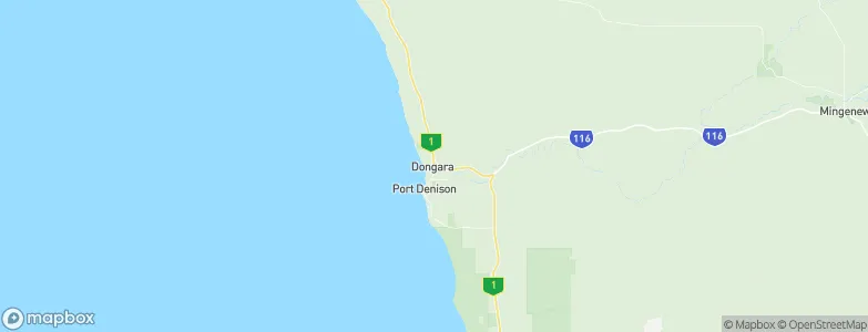 Dongara, Australia Map