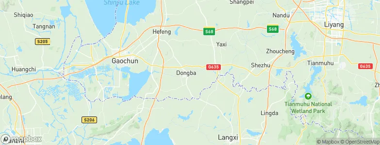 Dongba, China Map