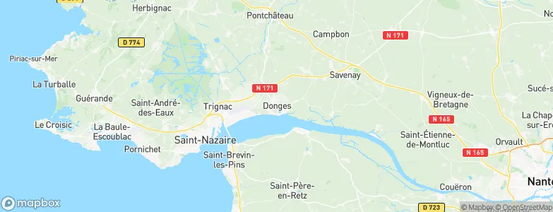 Donges, France Map