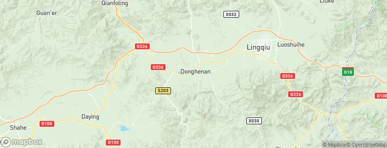 Donghenan, China Map