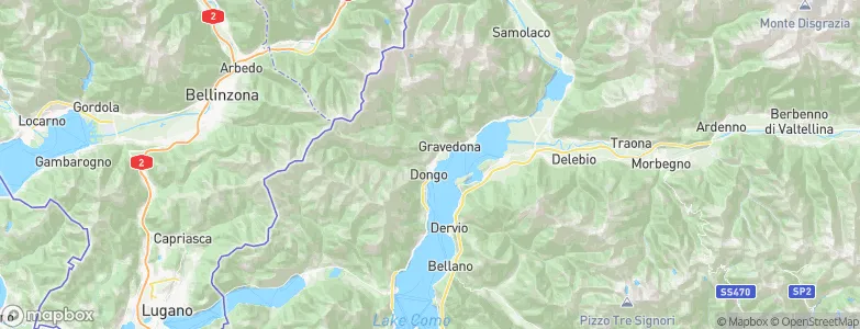 Dongo, Italy Map