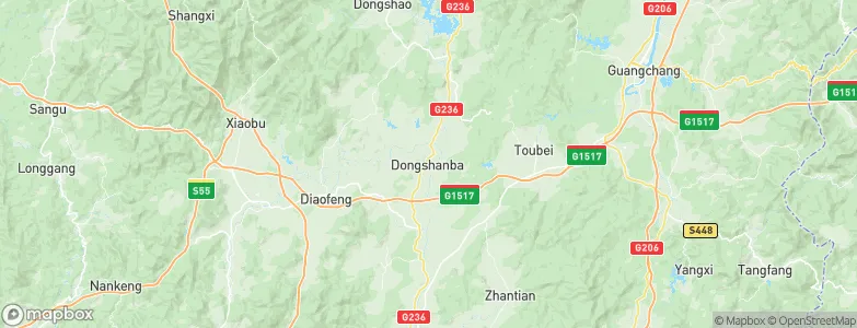 Dongshanba, China Map